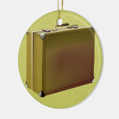 Mijn koffer is verpakt! keramisch ornament (Links)