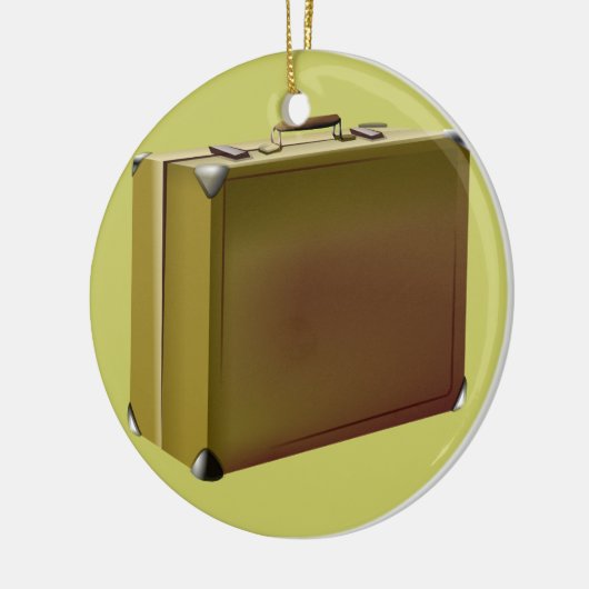 Mijn koffer is verpakt! keramisch ornament (Links)