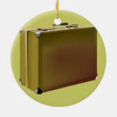 Mijn koffer is verpakt! keramisch ornament (Achterkant)