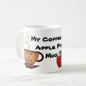 Mijn koffie en Apple Pie Mok (Voorkant links)