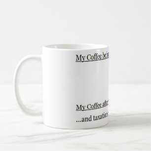 Mijn koffie en belastingen koffiemok