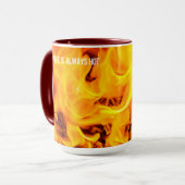 Mijn koffie is altijd heet Grappig Mok (Voorkant links)