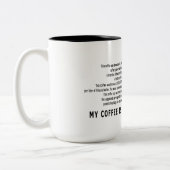 Mijn koffie is beter dan die van jou! tweekleurige koffiemok (Links)