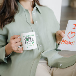 Mijn koffie is ook Ierse koffie St Patrick's Day Koffiemok
