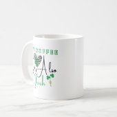 Mijn koffie is ook Ierse koffie St Patrick's Day Koffiemok (Voorkant links)