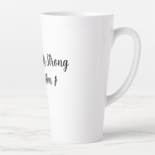 Mijn koffie is sterk en dat ben ik ook latte mok (Rechts)