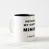 MIJN KOFFIE, MINION TWEEKLEURIGE KOFFIEMOK (Voorkant links)