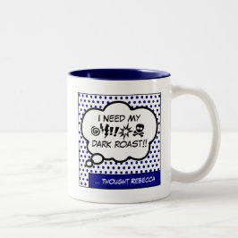 Mijn koffie-Mok met twee-tonen koffie nodig Tweekleurige Koffiemok