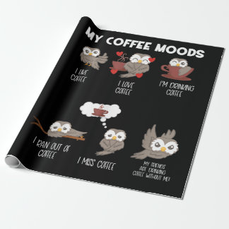 Mijn koffie Moods Owl Gift Owl Lovers Coffee Gift Cadeaupapier