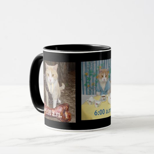 Mijn koffie-transformatie mok (Voorkant links)