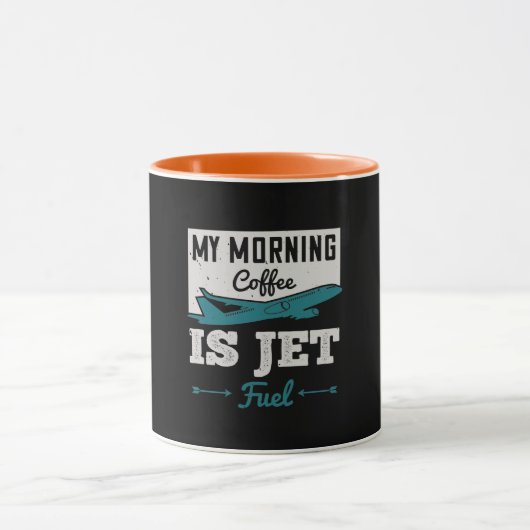 Mijn koffie voor de ochtend is Jet Fuel. Mok (Midden)