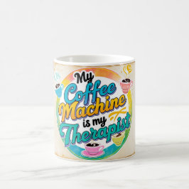 Mijn koffiezetapparaat is mijn therapeut koffiemok