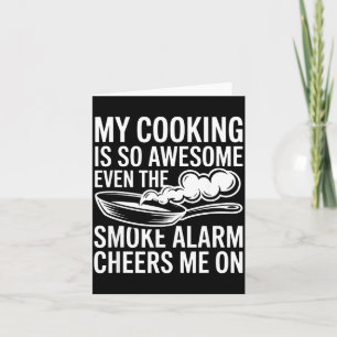 Mijn koken is zo gaaf, zelfs het rookmeldingsappar kaart