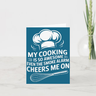 Mijn koken is zo gaaf, zelfs het rookmeldingschei kaart