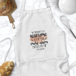 Mijn koken is zo Geweldige dat de rook me zo knuff Standaard Schort<br><div class="desc">Mijn koken is zo Geweldige dat de rook me op volwassen Schort schaadt. Cute chef-schort met een grappig citaat van een gekookte humor. Pas dit ontwerp van de aangepaste humor van de kok aan met uw eigen naam of tekst.</div>