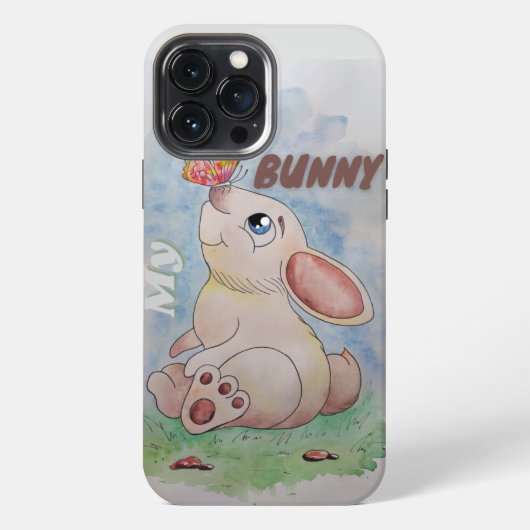 Mijn konijn iPhone hoesje (Achterkant)