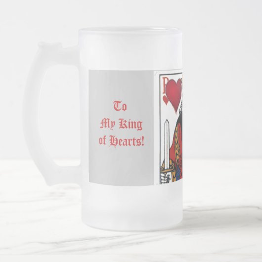 Mijn koning van het Geest bevroeide Glazed Mok (Links)