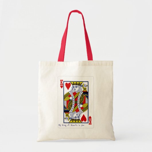 Mijn koning van het Hart. Tote Bag (Voorkant)