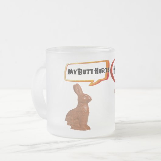 Mijn kont doet pijn aan grappig mok ontwerp (Voorkant links)