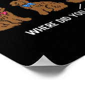 Mijn kont doet pijn Gelukkige Paasdag Konijneneier Poster (Hoek)