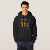 Mijn kont doet pijn Grappig Kerstkoekje Gingerbrea Hoodie (Voorkant volledig)