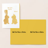 Mijn kont doet pijn! - Wat? grappig konijn Folie Kaarten (Display)