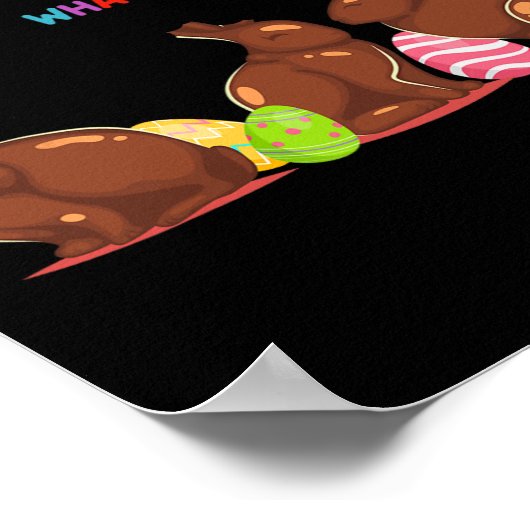 Mijn kont doet pijn wat waar Pasen grappig Pasen k Poster (Hoek)