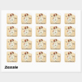 Mijn Kooiker Ate Mijn Homework Vierkante Sticker (Vel)