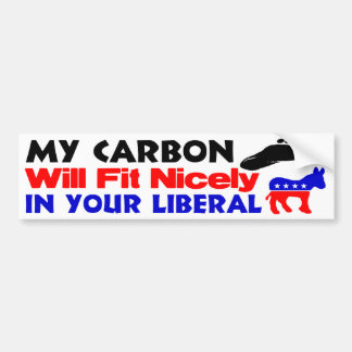 Mijn koolstofvoetafdruk bumpersticker