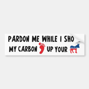 Mijn koolstofvoetafdruk bumpersticker