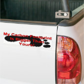 Mijn koolstofvoetafdruk is groter dan u bumpersticker (Op Truck)