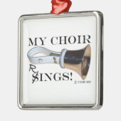 Mijn koor Rings Metalen Ornament (Links)