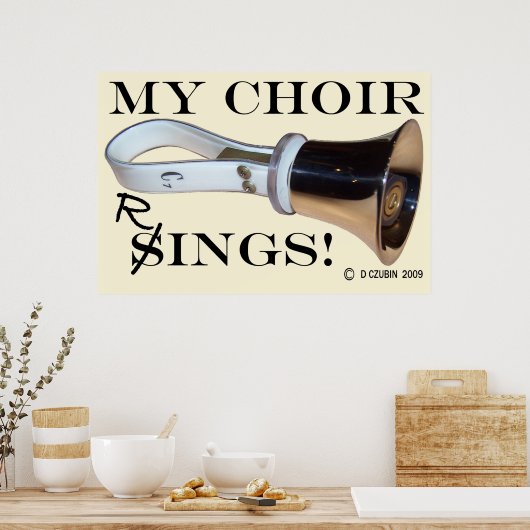 Mijn koor Rings Poster (Keuken)