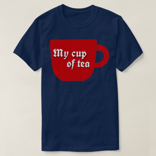 Mijn kop thee 2 t-shirt (Design voorkant)