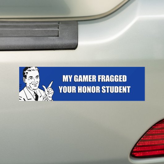 MIJN KOPER HEEFT JE HONOSTSTUDENT GESCHRAAGD BUMPERSTICKER (Op auto)