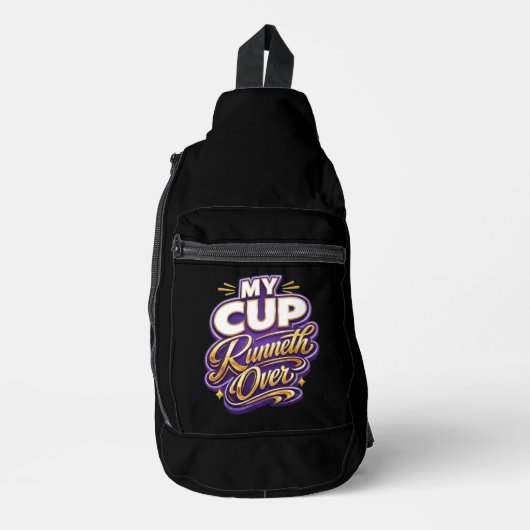 Mijn kopje loopt over - Christelijk Sling Bag (Voorkant)