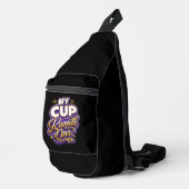 Mijn kopje loopt over - Christelijk Sling Bag (Rechterhoek)