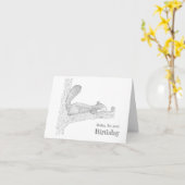 "Mijn kostbare" persoonlijke Happy Birthday Kaart (Gele Bloem)