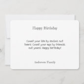 "Mijn kostbare" persoonlijke Happy Birthday Kaart (Achterkant)