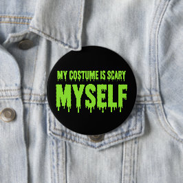Mijn kostuum is eng, ikzelf ben grappig Halloween Ronde Button 4,0 Cm