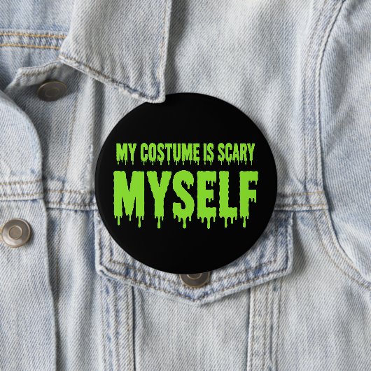 Mijn kostuum is eng, ikzelf ben grappig Halloween Ronde Button 4,0 Cm (In situ)