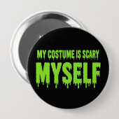 Mijn kostuum is eng, ikzelf ben grappig Halloween Ronde Button 4,0 Cm (Voorkant /achterkant)