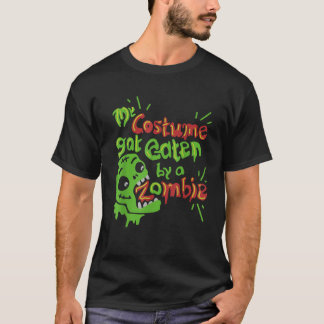 Mijn kostuum werd opgegeten door een zombie grappi t-shirt