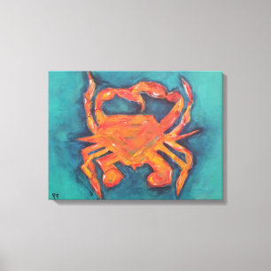 Mijn krab canvas afdruk