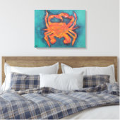 Mijn krab canvas afdruk (Insitu (Slaapkamer))