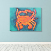 Mijn krab canvas afdruk (Insitu (Houten vloer))