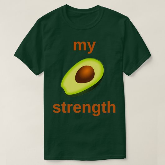 mijn kracht avocado t-shirt (Design voorkant)