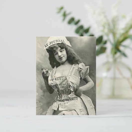 Mijn krant is de krant briefkaart (Staand voorkant)
