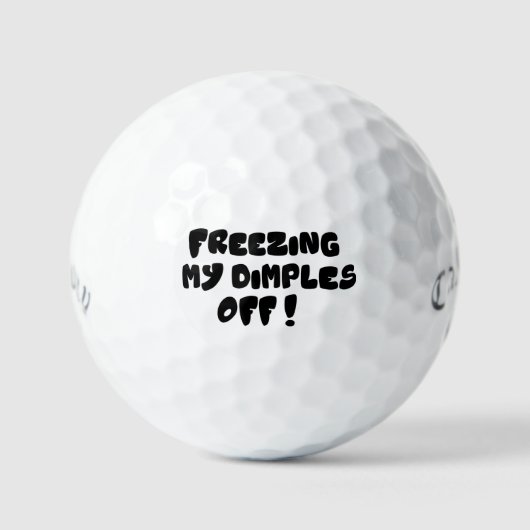 Mijn Kuiltjes Bevriezen Golfballen - Grappige Pun (Voorkant)