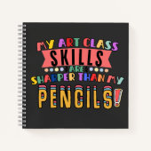 Mijn kunst klasse vaardigheden zijn scherper dan m notitieboek (Voorkant)
